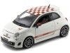 Cochesdemetal.es 2008 Fiat 500 Abarth Blanco "Metal Kit" 1:24 Bburago 18-25084