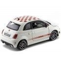 Cochesdemetal.es 2008 Fiat 500 Abarth Blanco "Metal Kit" 1:24 Bburago 18-25084
