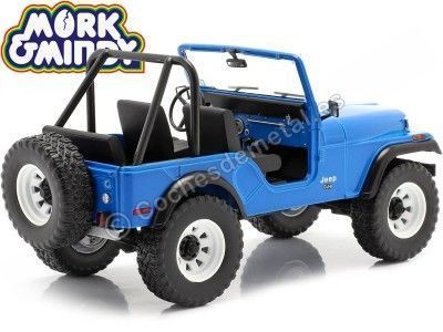 Cochesdemetal.es 1972 Jeep CJ-5 "Mork & Mindy" Azul 1:18 Greenlight 19079 2