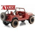 Carsdemetal.es 1983 Jeep CJ-7 "A-Team Team-A" Dirty Red 1:18 Greenlight 19091