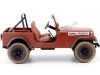 Carsdemetal.es 1983 Jeep CJ-7 "A-Team Team-A" Dirty Red 1:18 Greenlight 19091