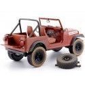 Carsdemetal.es 1983 Jeep CJ-7 "A-Team Team-A" Dirty Red 1:18 Greenlight 19091