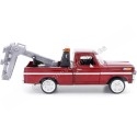 Cochesdemetal.es 1969 Ford F100 Pickup "Servicio de Grua" Granate 1:24 Motor Max 75345