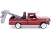 Cochesdemetal.es 1969 Ford F100 Pickup "Servicio de Grua" Granate 1:24 Motor Max 75345