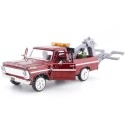 Cochesdemetal.es 1969 Ford F100 Pickup "Servicio de Grua" Granate 1:24 Motor Max 75345