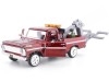 Cochesdemetal.es 1969 Ford F100 Pickup "Servicio de Grua" Granate 1:24 Motor Max 75345