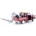 Cochesdemetal.es 1969 Ford F100 Pickup "Servicio de Grua" Granate 1:24 Motor Max 75345