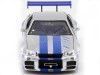 Cochesdemetal.es 2002 Nissan Skyline GT-R BNR34 "Fast & Furious" 1:24 Jada Toys 97158 253203044