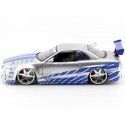 Cochesdemetal.es 2002 Nissan Skyline GT-R BNR34 "Fast & Furious" 1:24 Jada Toys 97158 253203044