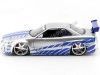 Cochesdemetal.es 2002 Nissan Skyline GT-R BNR34 "Fast & Furious" 1:24 Jada Toys 97158 253203044