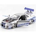 Cochesdemetal.es 2002 Nissan Skyline GT-R BNR34 "Fast & Furious" 1:24 Jada Toys 97158 253203044