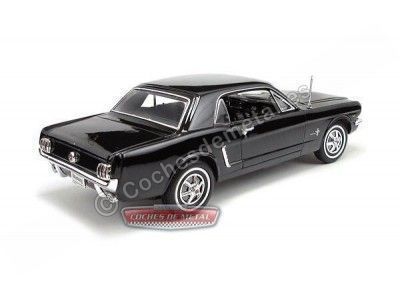 Cochesdemetal.es 1964 Ford Mustang 1-2 Coupé Negro 1:18 Welly 12519 2