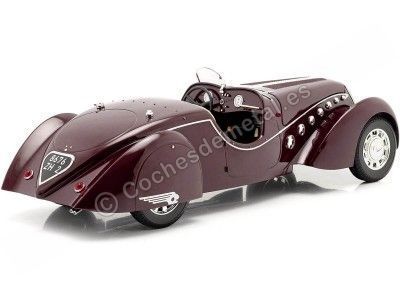 Cochesdemetal.es 1937 Peugeot 302 Darl Mat Roadster Dark Red 1:18 Norev 184695 2