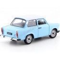 Carsdemetal.es 1963 Trabant 601 bleu / blanc 1:24 bien 24037