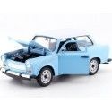 Carsdemetal.es 1963 Trabant 601 bleu / blanc 1:24 bien 24037