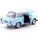 Carsdemetal.es 1963 Trabant 601 bleu / blanc 1:24 bien 24037