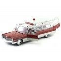 1966 Cadillac S-S 48 High Top Ambulancia Red and White 1:18 GreenLight Precision Collection PC18003 Cochesdemetal 10 - Coches de