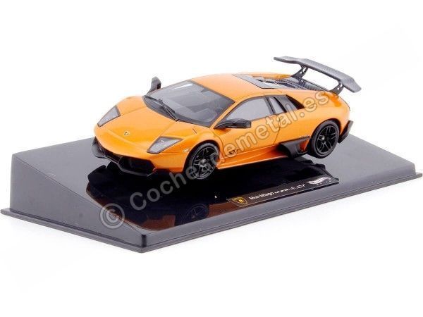 Carsdemetal.es 2013 Lamborghini Murcielago LP670-4 SV Metallic Orange 1:43 Hot Wheels Elite T6935