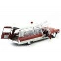 1966 Cadillac S-S 48 High Top Ambulancia Red and White 1:18 GreenLight Precision Collection PC18003 Cochesdemetal 11 - Coches de