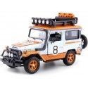 Cochesdememetal.es 1974 Toyota FJ40 Hard Top au large de la route Con Portaequipajes Gulf Edition 1:24 Motor Max 79658