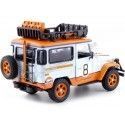 Cochesdememetal.es 1974 Toyota FJ40 Hard Top au large de la route Con Portaequipajes Gulf Edition 1:24 Motor Max 79658