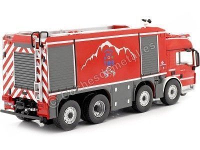 CARSDEMETAL.ES 2014 MAN TGS 35540 Proteus "pour Tunnel Rescue" Red 1:43 Salvat SP03 Editorial 2