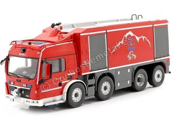 CARSDEMETAL.ES 2014 MAN TGS 35540 Proteus "pour Tunnel Rescue" Red 1:43 Salvat SP03 Editorial