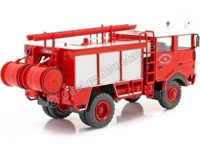 Cochesdemetal.es 1979 Camión Berliet GBD 4x4 "Bomberos Saboya" Rojo 1:43 Editorial Salvat Sp0 2