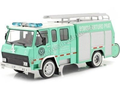 CARSDEMETAL.ES 1981 BERLIET TRUCK 770 KB 6 "Firefighters Antofagasta / Chile" Green 1:43 Salvat SP07 Editorial