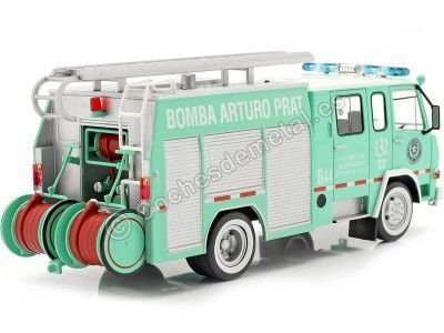 CARSDEMETAL.ES 1981 BERLIET TRUCK 770 KB 6 "Firefighters Antofagasta / Chile" Green 1:43 Salvat SP07 Editorial 2