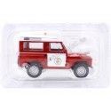 Carsdemetal.es 1960 Land Rover Santana II "Brigade Brecer Barcelone" Red / White 1:43 Salvat SP08 Editorial