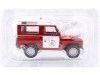 Carsdemetal.es 1960 Land Rover Santana II "Brigade Brecer Barcelone" Red / White 1:43 Salvat SP08 Editorial