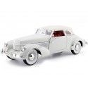 COCHESDEMETAL.ES 1936 CORD 810 CONVERTIBLE BLANC 1:18 Modèles de signature 18108