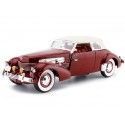 Cochesdemetal.es 1937 CORD 812 SUPERCIRGED CONVERTIBLE ROUGE 1:18 Modèles de signature 18112