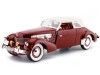 Cochesdemetal.es 1937 CORD 812 SUPERCIRGED CONVERTIBLE ROUGE 1:18 Modèles de signature 18112