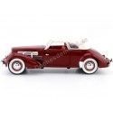 Cochesdemetal.es 1937 CORD 812 SUPERCIRGED CONVERTIBLE ROUGE 1:18 Modèles de signature 18112