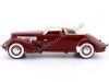 Cochesdemetal.es 1937 CORD 812 SUPERCIRGED CONVERTIBLE ROUGE 1:18 Modèles de signature 18112