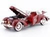 Cochesdemetal.es 1937 CORD 812 SUPERCIRGED CONVERTIBLE ROUGE 1:18 Modèles de signature 18112