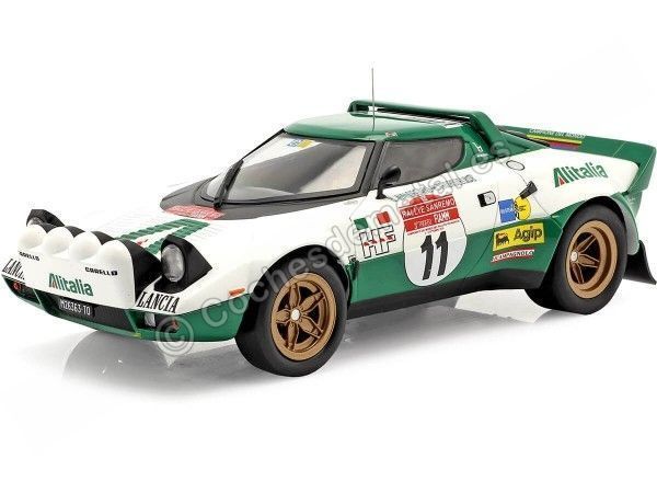 Cochesdemetal.es 1975 Lancia Stratos HF Nº11 Waldegard/Thorszelius Ganador Rallye San Remo 1:18 IXO Models 18RMC061B