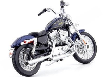 2012 Harley-Davidson XL1200V Seventy-Two Metallic Blue 1:18 Maisto 31360_343 Cochesdemetal.es 2