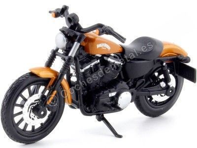 2014 Harley-Davidson Sportster Iron 883 Metallic Orange 1:18 Maisto 31360_345 Cochesdemetal.es