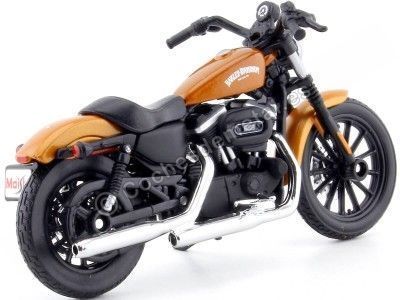 2014 Harley-Davidson Sportster Iron 883 Metallic Orange 1:18 Maisto 31360_345 Cochesdemetal.es 2