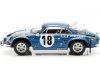 Cochesdemetal.es 1973 Alpine Renault A110 "Winner Rallye Monte Carlo" Andruet / Bike 1:24 Ixo Modèles 24rel007a