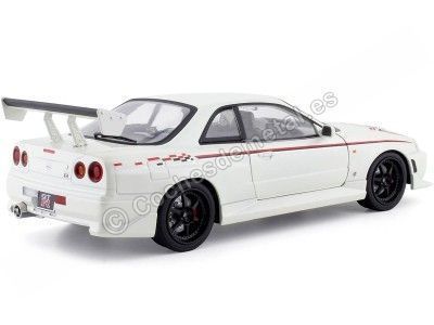 1999 Nissan Skyline GT-R R34 Nismo Blanco Perla 1:18 Greenlight 19049 Cochesdemetal.es 2