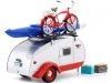 Carsdemetal.es 1947 Caravan Tear Drop Drop Trailer avec Baca et accessoires 1:24 Greenlight 18440