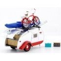 Carsdemetal.es 1947 Caravan Tear Drop Drop Trailer avec Baca et accessoires 1:24 Greenlight 18440