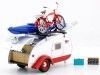 Carsdemetal.es 1947 Caravan Tear Drop Drop Trailer avec Baca et accessoires 1:24 Greenlight 18440