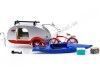 Carsdemetal.es 1947 Caravan Tear Drop Drop Trailer avec Baca et accessoires 1:24 Greenlight 18440