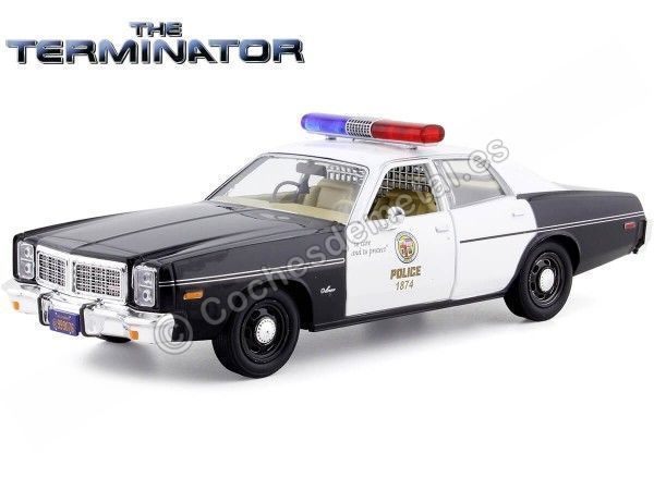 Cochesdemetal.es 1977 Dodge Monaco Police "Terminator" 1:24 Greenlight 84101