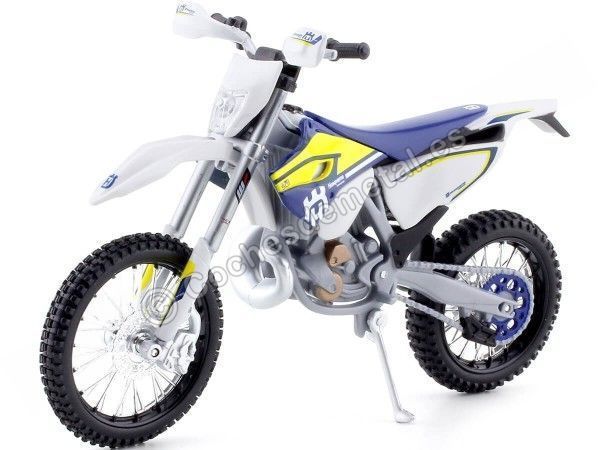 Cochesdemetal.es 2018 Husqvarna Fe 501 Blanca / Azul 1:12 MAISTO 31101 HU01